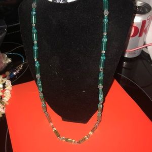 Crackle Glass Necklace Made By Me - 462 $30 or $25 w/offer